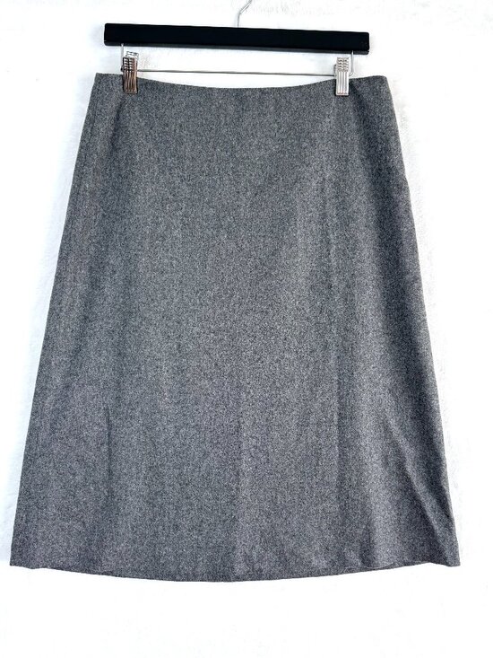 GAP Dresses & Skirts - VTG GAP Virgin Wool Blend Office Preppy Academia Lined Stretch Midi Skirt 8 Gray